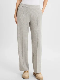 MAC Damen Hose - Chiara in grau weiß - Länge: lang