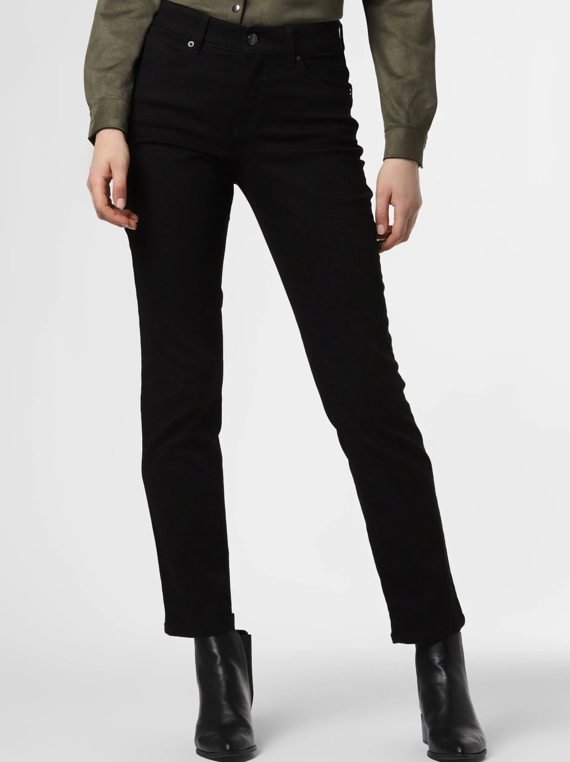 MAC Damen Jeans - Melanie in schwarz - Länge: lang