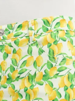 MAC Damen Shorts in gelb grün - Länge: verkürzt