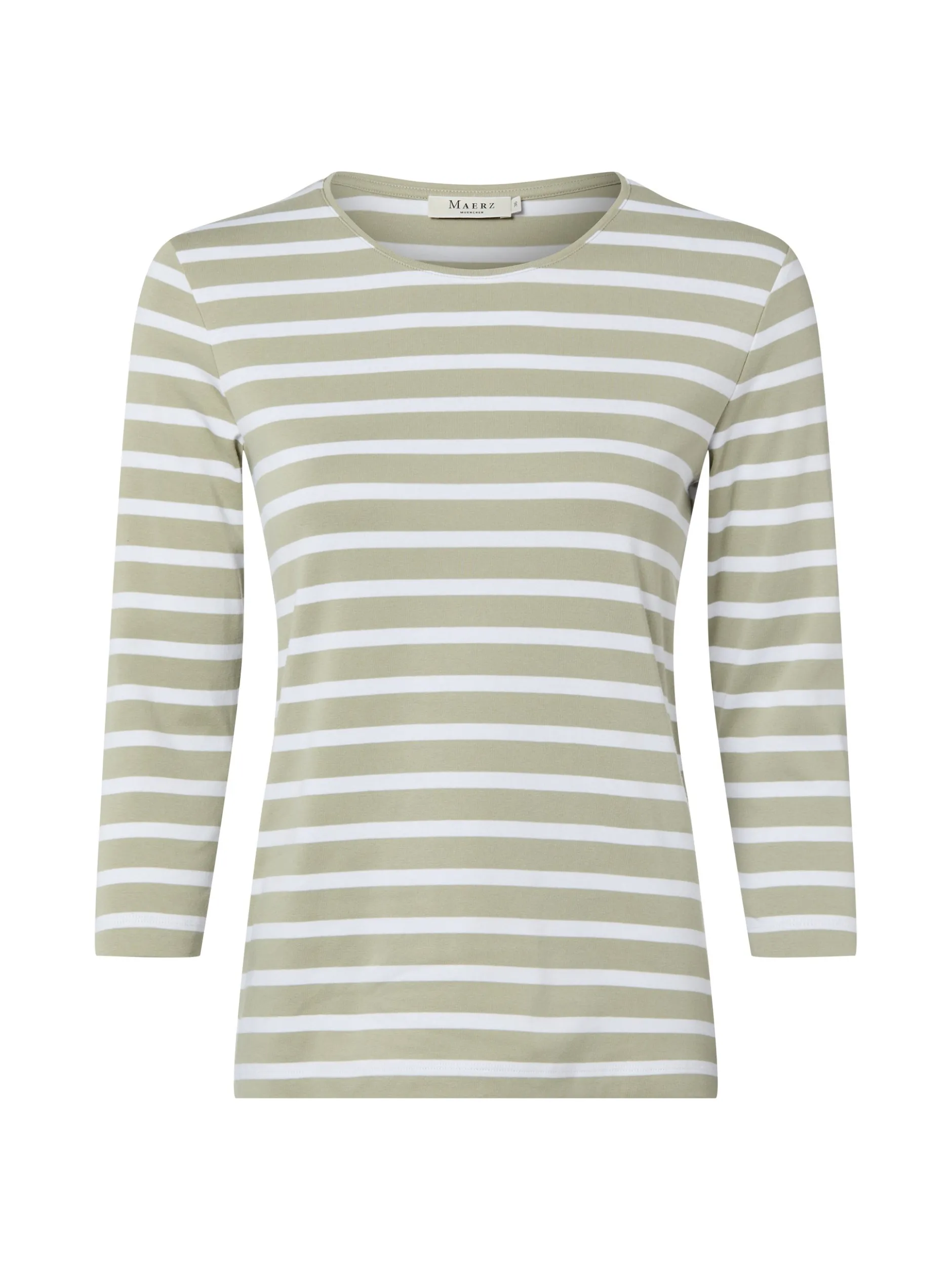 MAERZ Damen Langarmshirt in schilf weiß - Ärmel: 3/4 Arm
