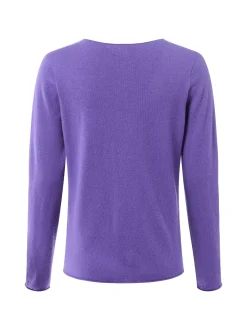 MAERZ Damen Strickpullover aus Merino in lila