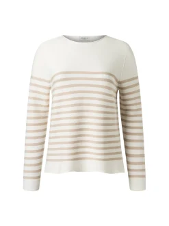 MAERZ Damen Strickpullover in beige melange