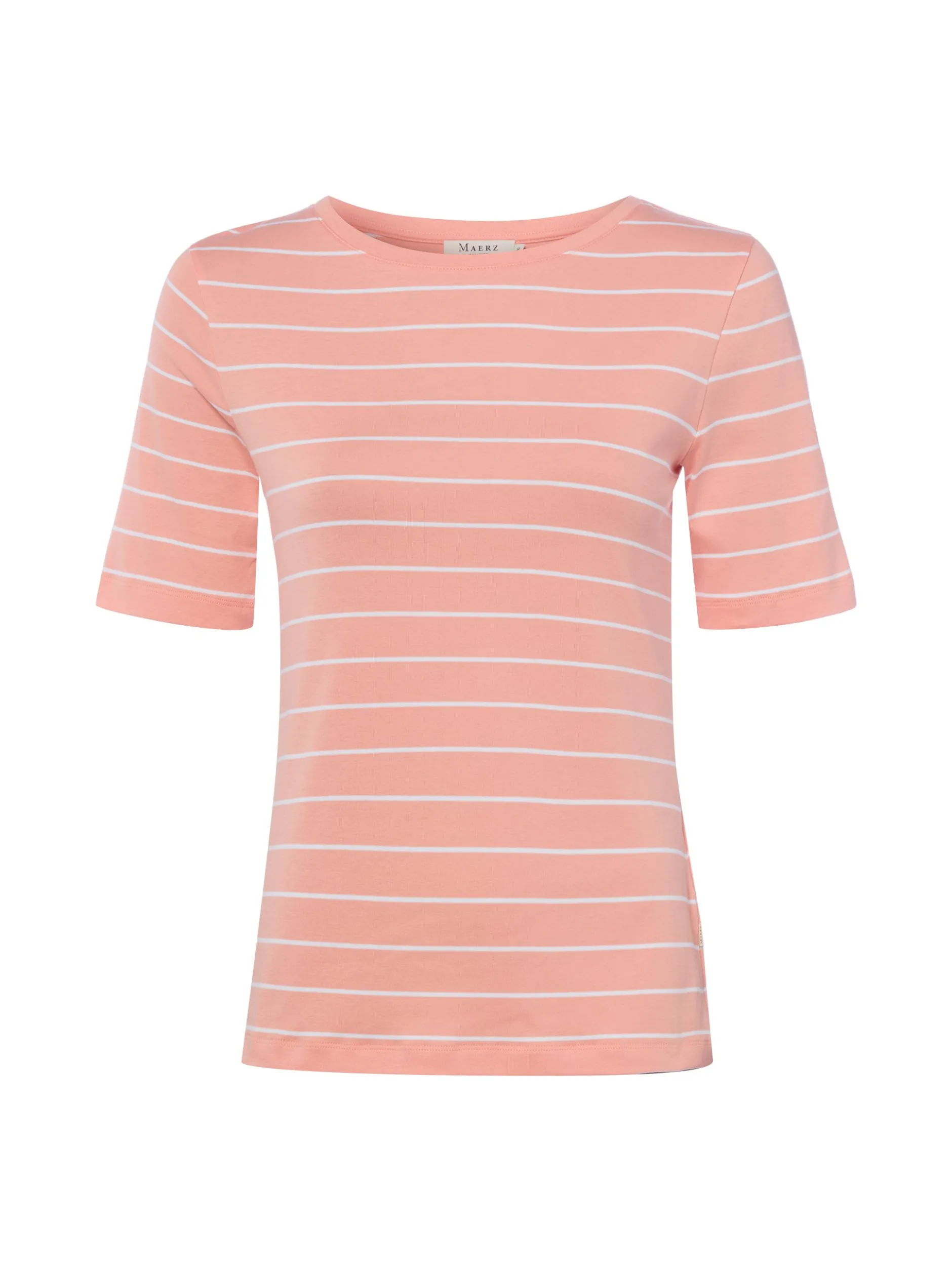 MAERZ Damen T-Shirt in aprikot weiß - Ärmel: kurzarm