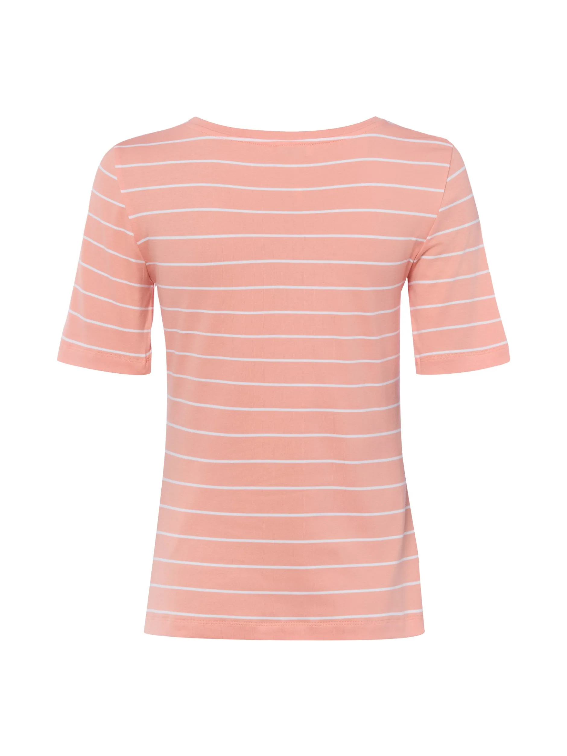 MAERZ Damen T-Shirt in aprikot weiß - Ärmel: kurzarm