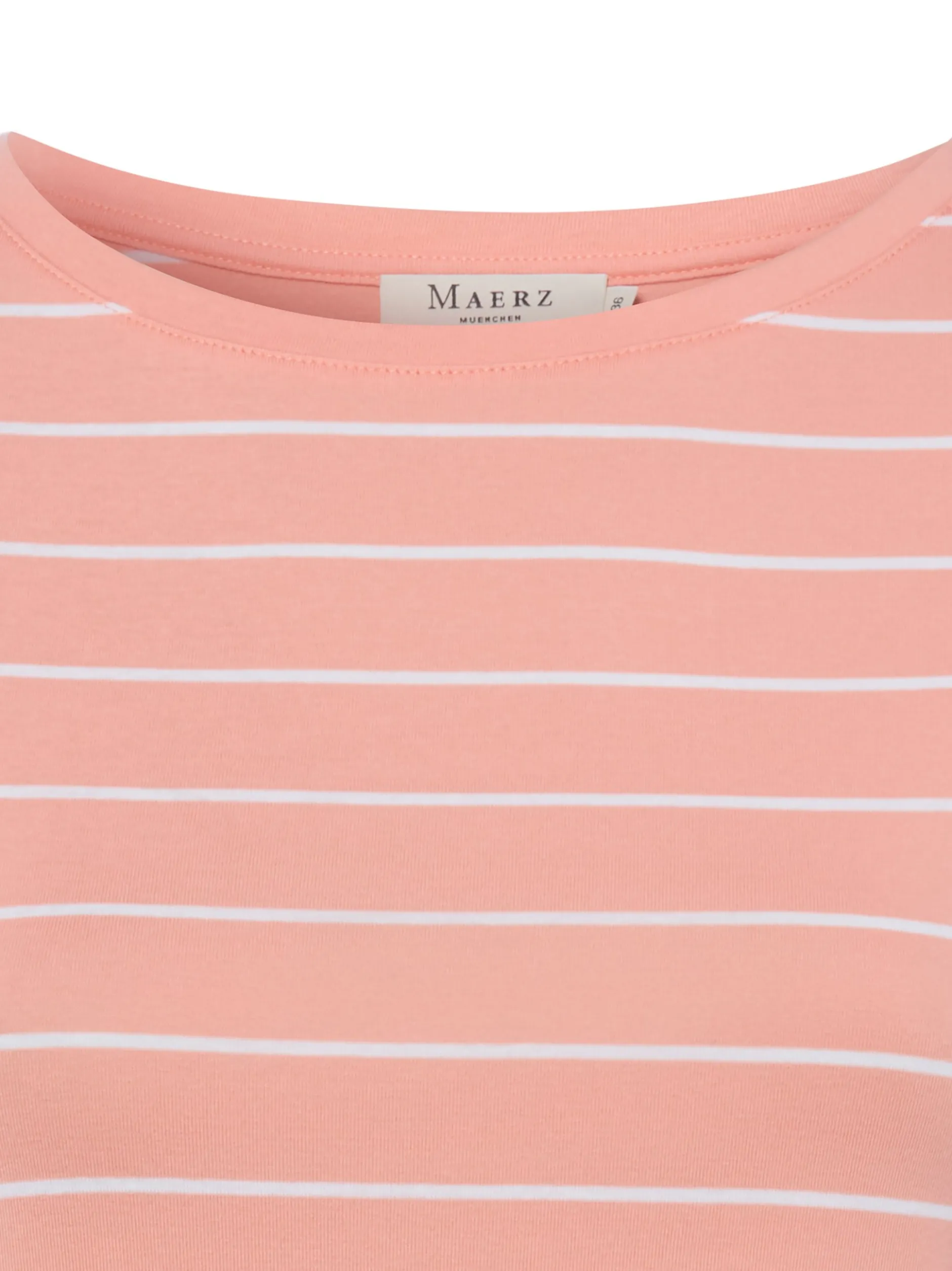 MAERZ Damen T-Shirt in aprikot weiß - Ärmel: kurzarm
