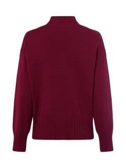 MAERZ Damen Wollpullover in bordeaux - Ärmel: langarm