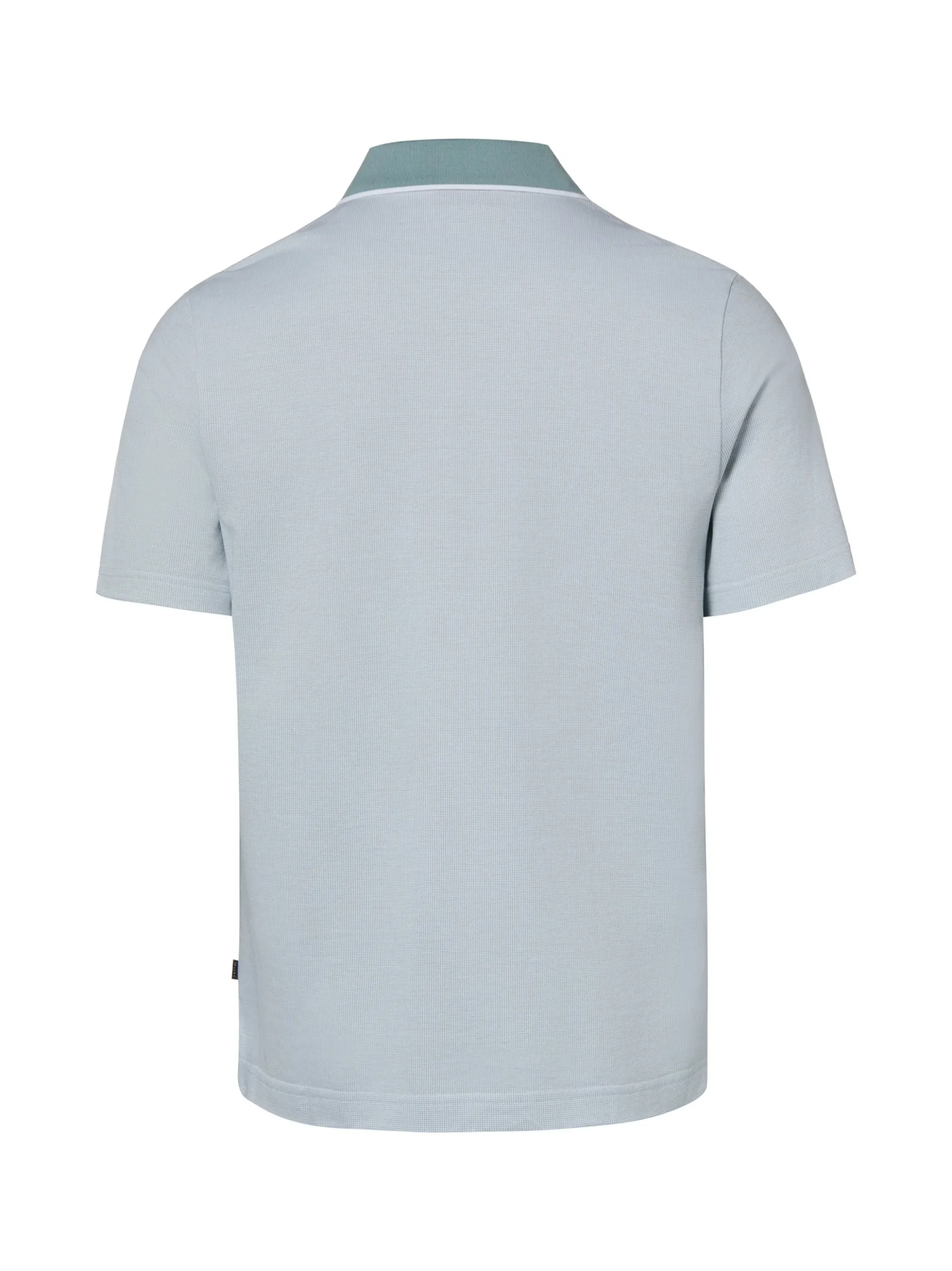 MAERZ Herren Poloshirt in hellblau mint - Ärmel: kurzarm