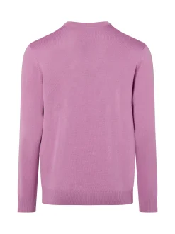 MAERZ Herren Strickpullover aus Merinowolle in flieder