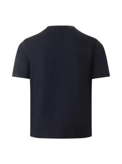 MAERZ Herren T-Shirt in marine - Ausschnitt: Rundhals