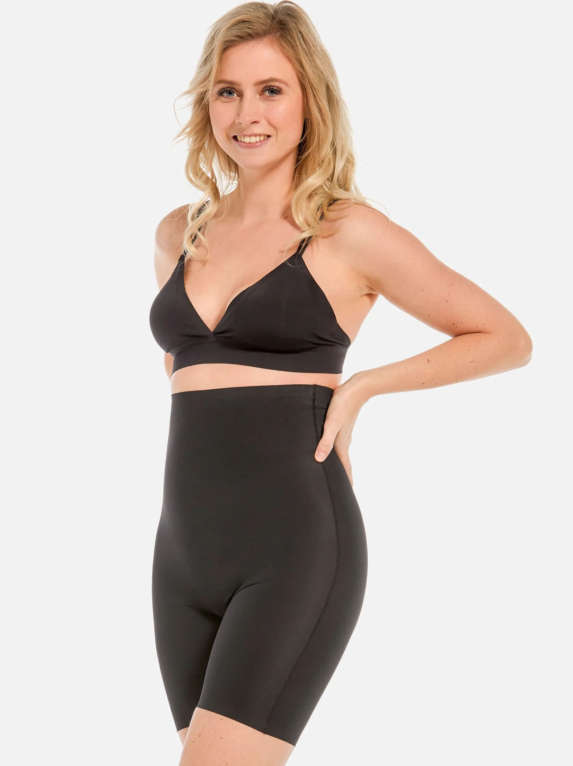 MAGIC Bodyfashion Damen Shapewear - Maxi Sexy Hi-Bermuda in schwarz