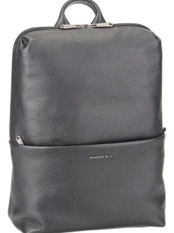Mandarina Duck Damen Rucksack - Mellow Leather Squared FZT38 in schwarz