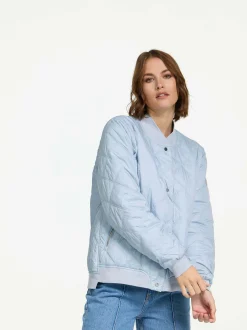 MANISA Fashion Damen Blouson in hellblau