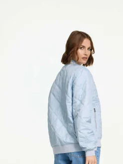 MANISA Fashion Damen Blouson in hellblau