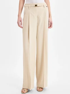 Marc Cain Collections Damen Bundfaltenhose in beige
