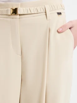 Marc Cain Collections Damen Bundfaltenhose in beige