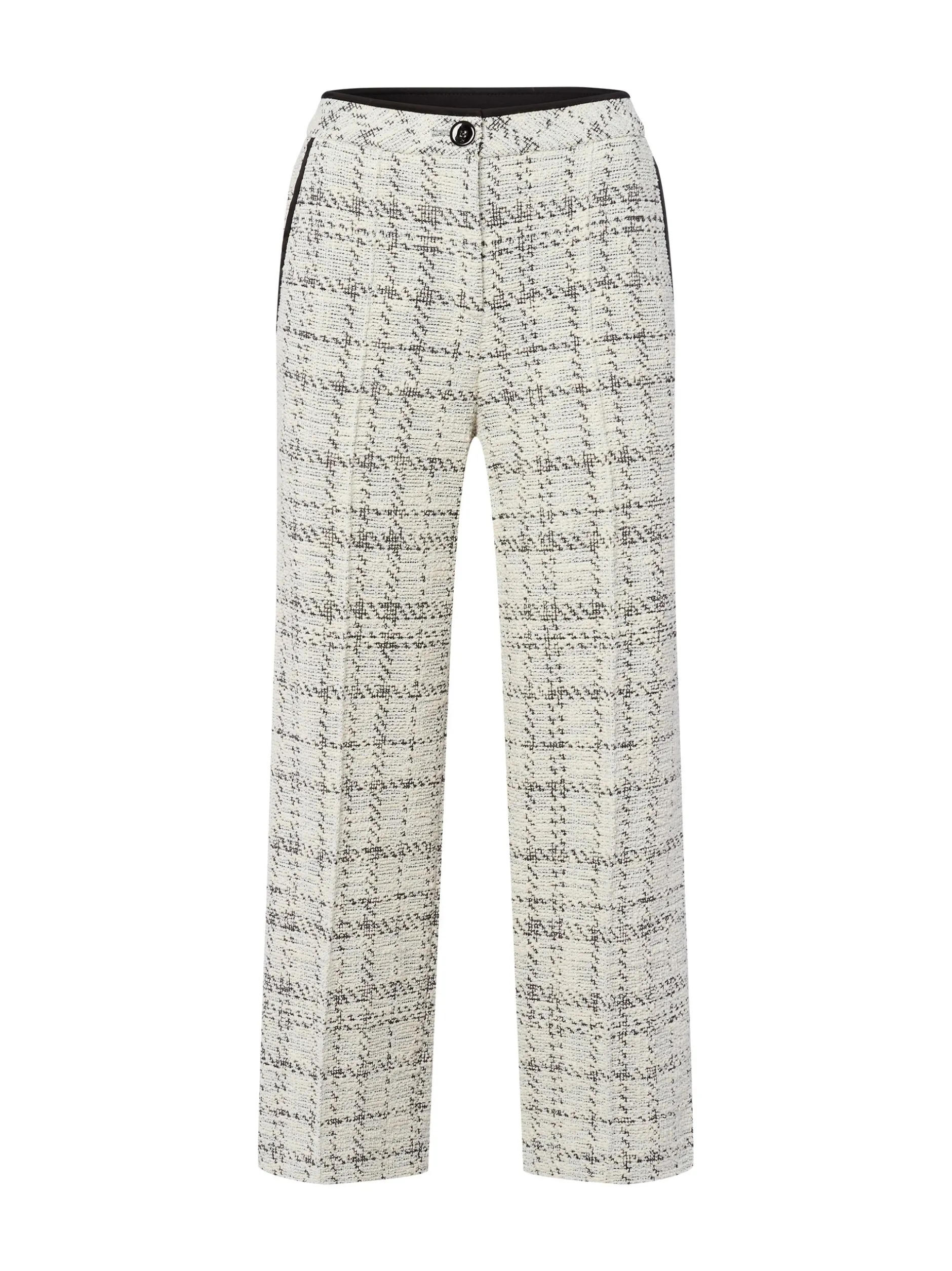 Marc Cain Collections Damen Baukasten-Stoffhose - Wukari in ecru schwarz