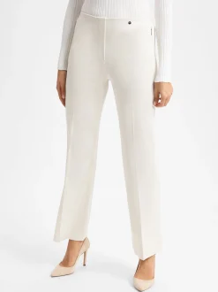 Marc Cain Collections Damen Baukasten-Stoffhose in ecru