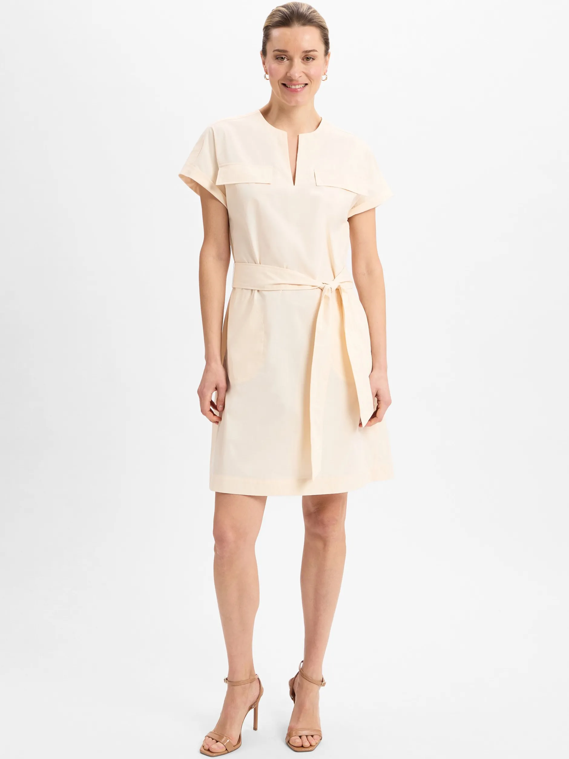 Marc Cain Collections Damen Blusenkleid in vanille