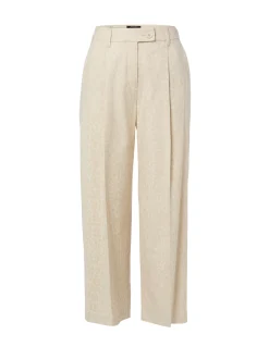 Marc Cain Collections Damen Culotte mit Leinen-Anteil - Wasco in sand beige