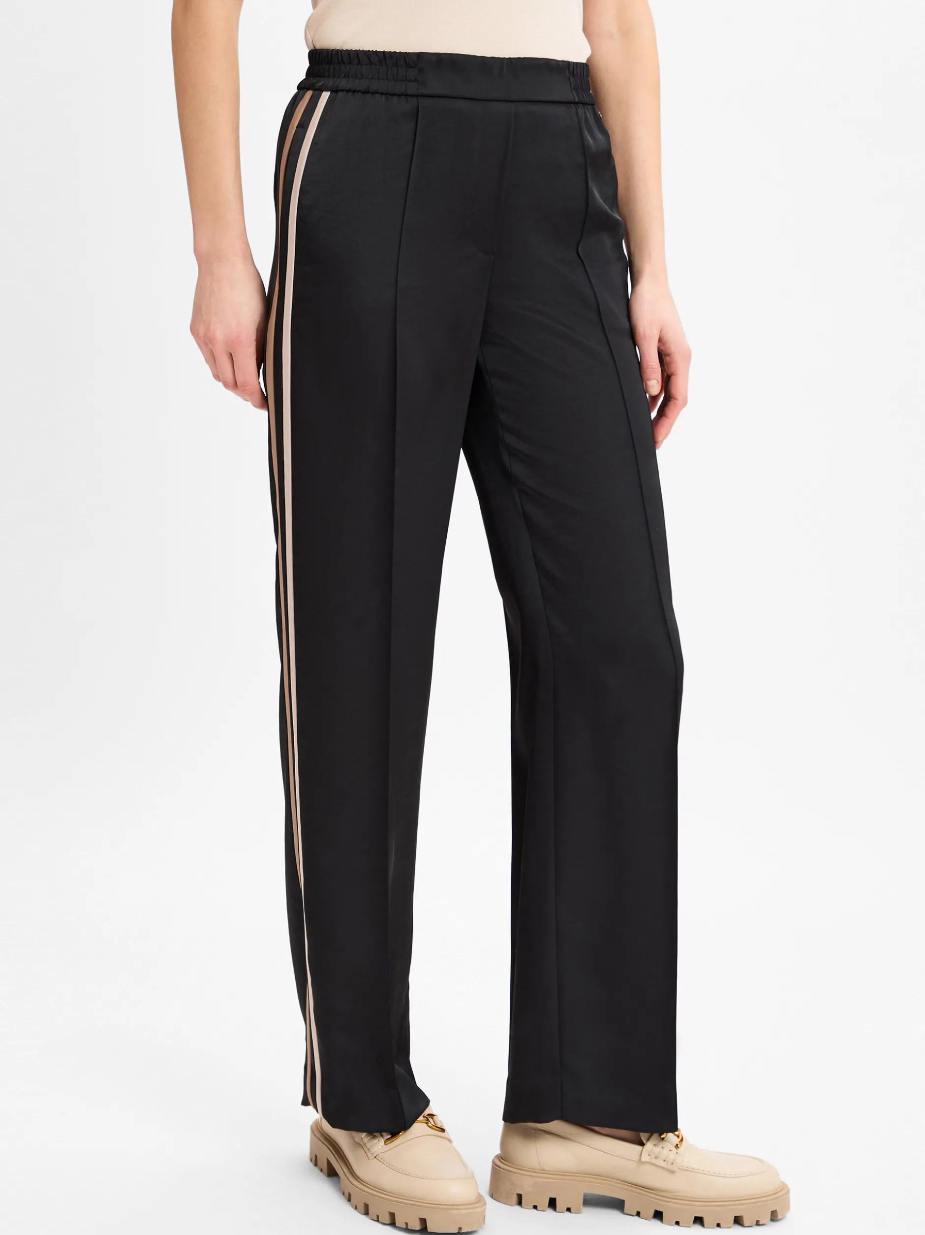 Marc Cain Collections Damen Hose in schwarz beige