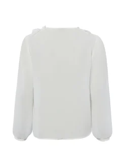 Marc Cain Collections Damen Rüschenbluse in ecru