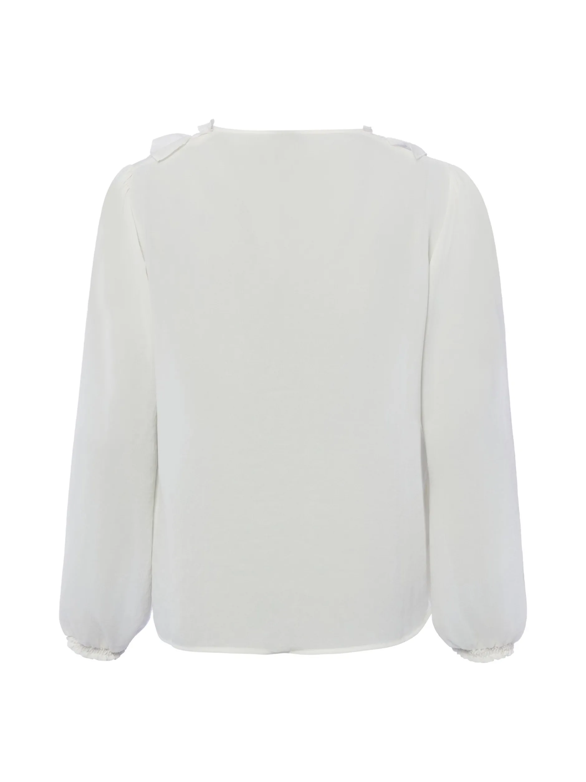 Marc Cain Collections Damen Rüschenbluse in ecru