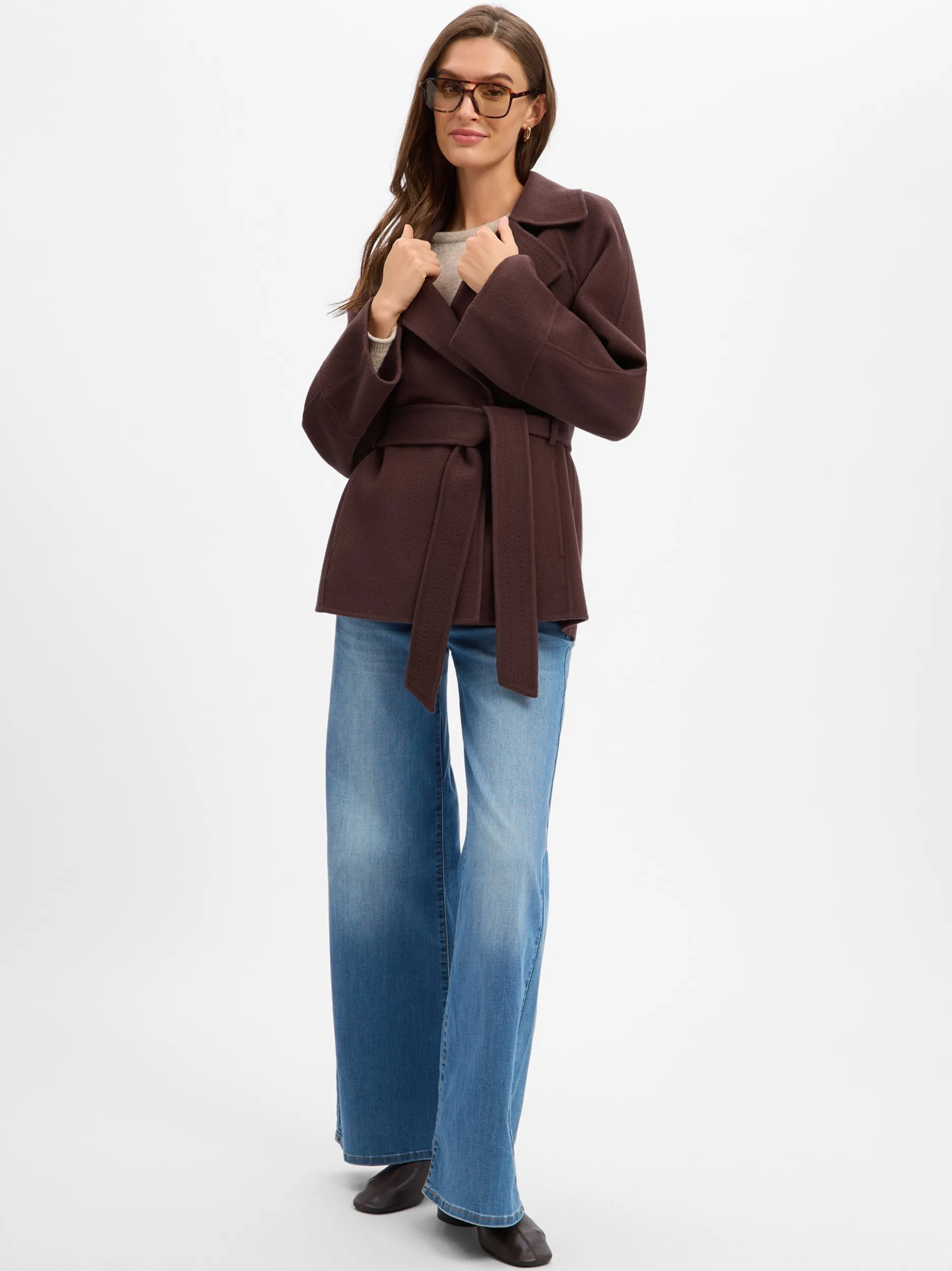 Marc Cain Collections Damen Wolljacke in schoko