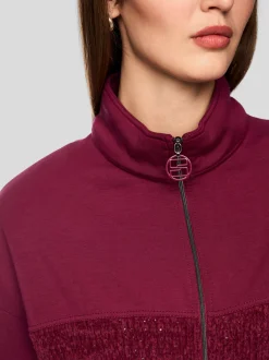 Marc Cain Damen Cardigan in bordeaux