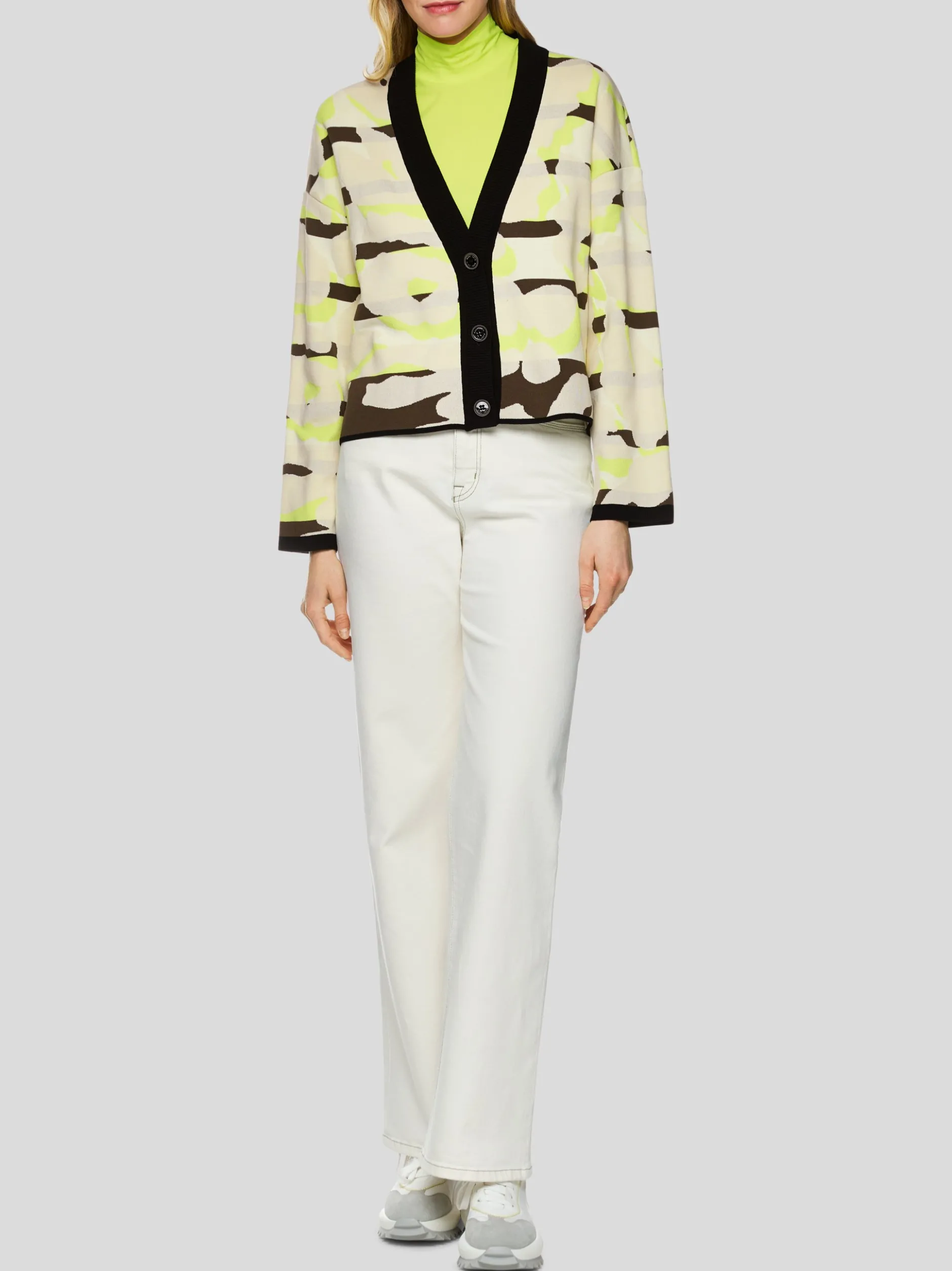 Marc Cain Damen Cardigan in oliv
