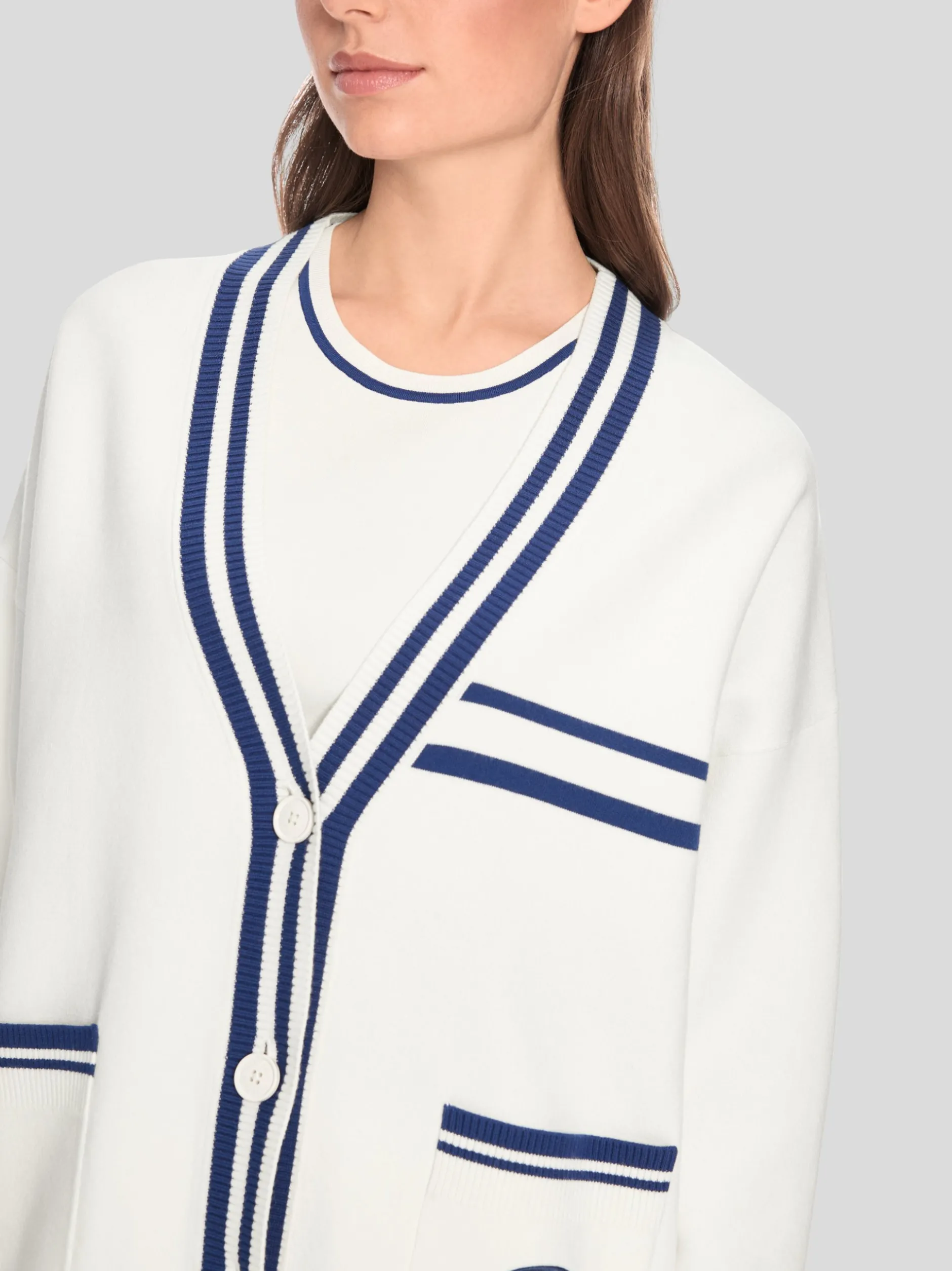 Marc Cain Damen Cardigan in weiß