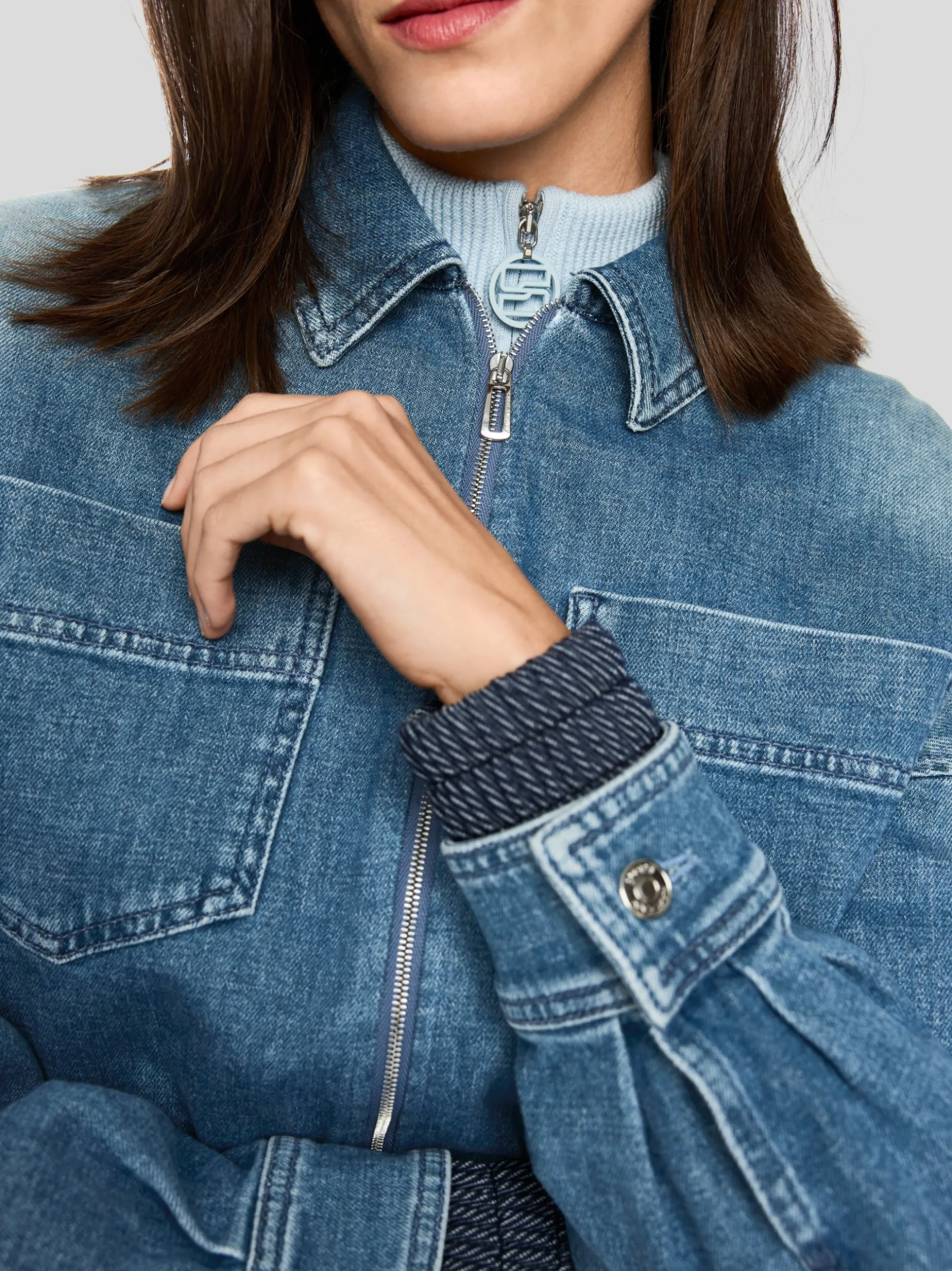 Marc Cain Damen Jacke in denim