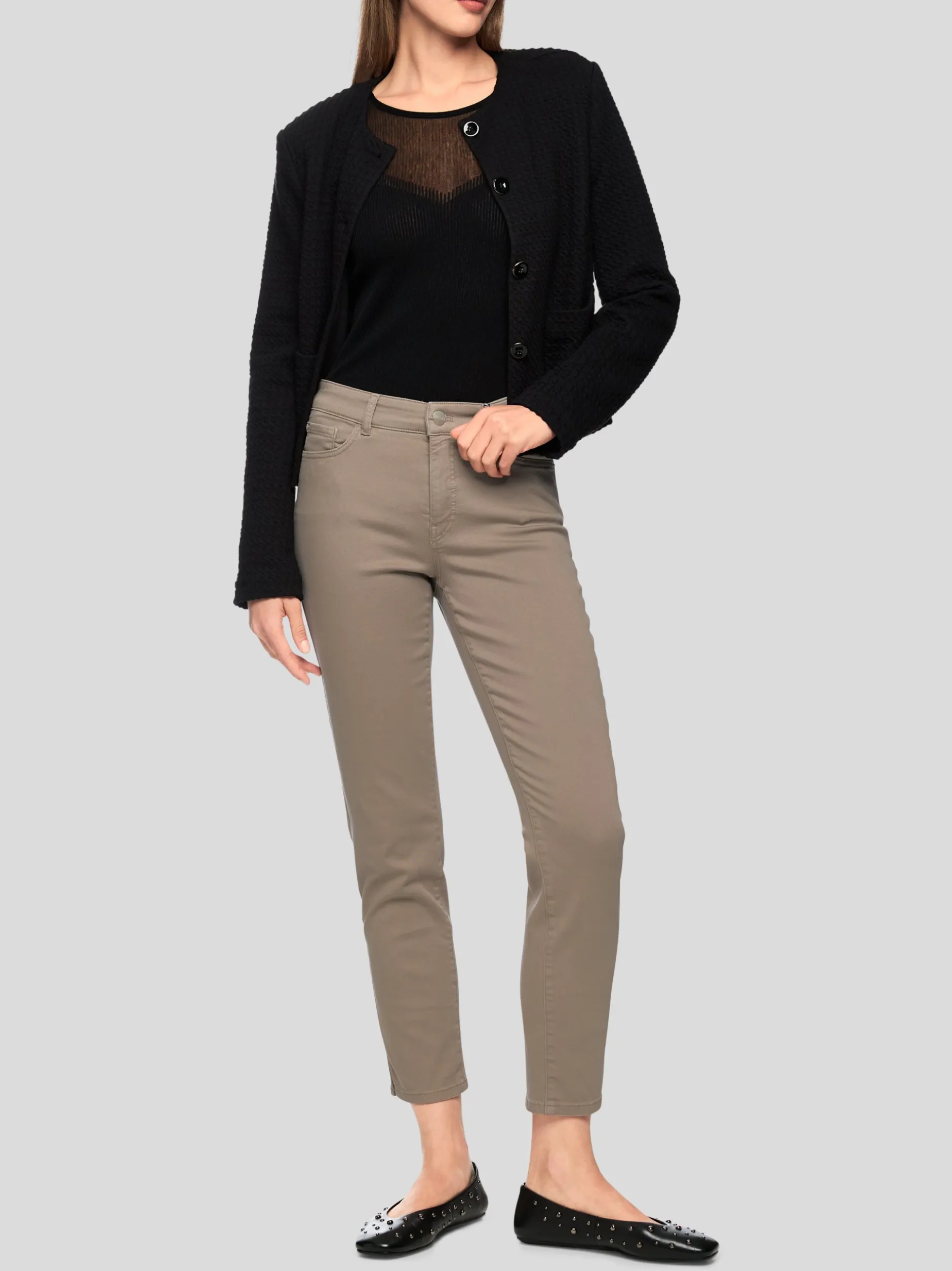 Marc Cain Damen Jeans - SILEA in beige