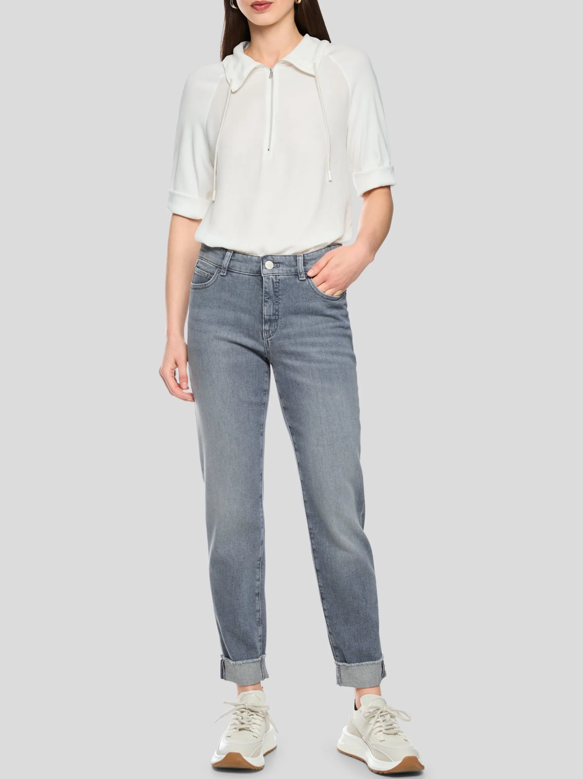 Marc Cain Damen Jeans - SILEA in grau