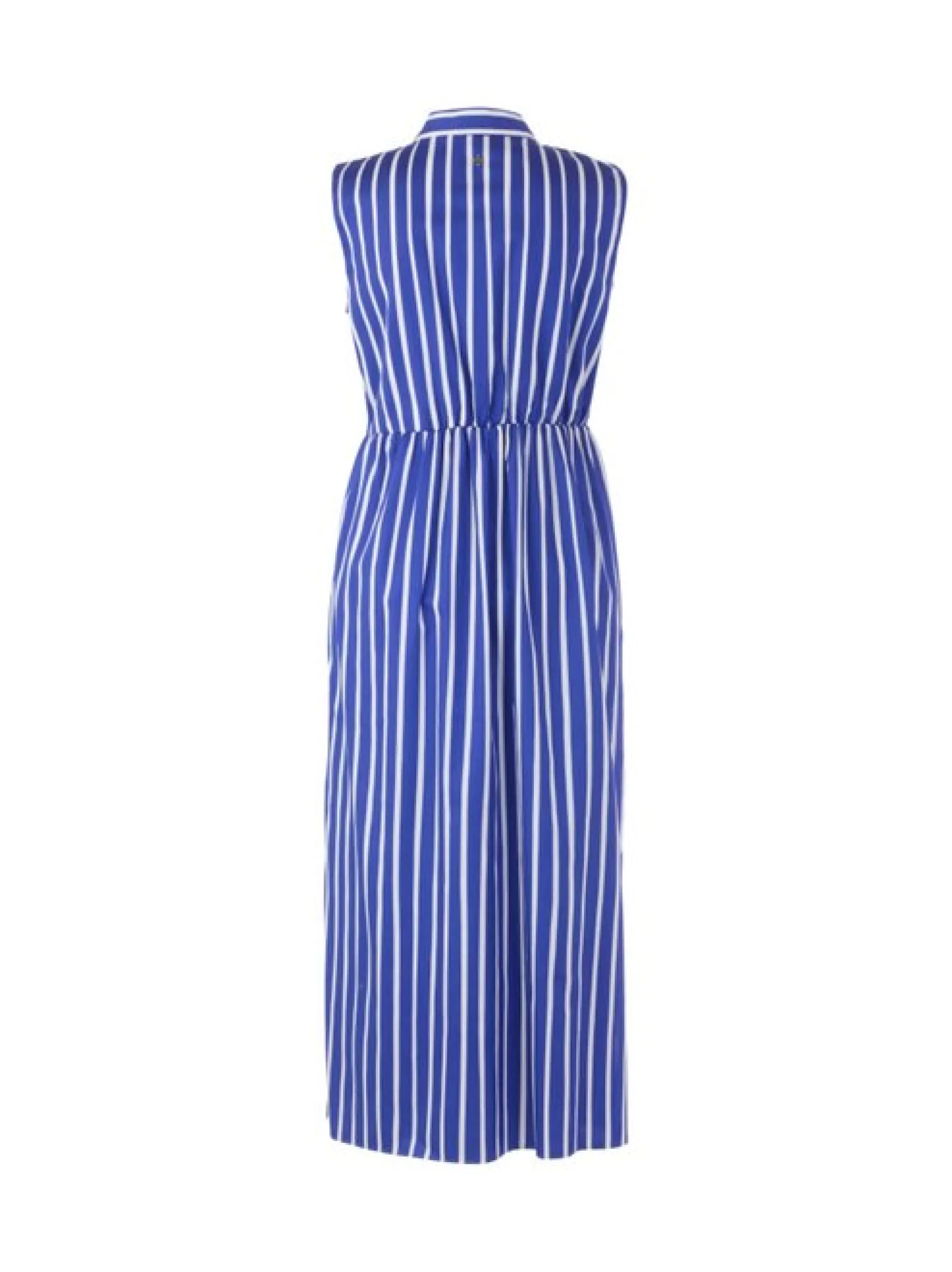 Marc Cain Damen Kleid in blau weiß