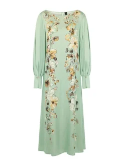 Marc Cain Damen Kleid in mint mehrfarbig