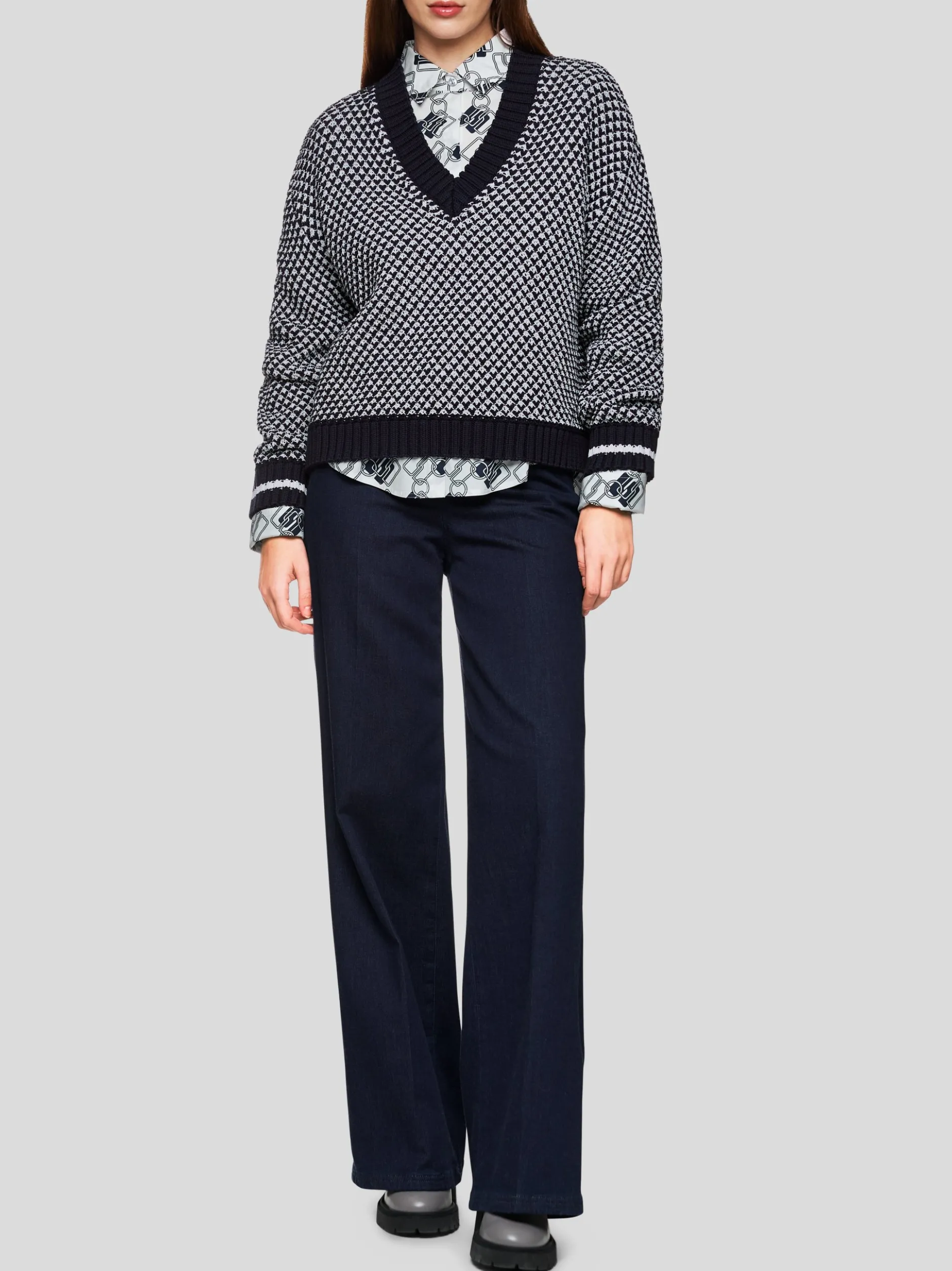 Marc Cain Damen Pullover in blau