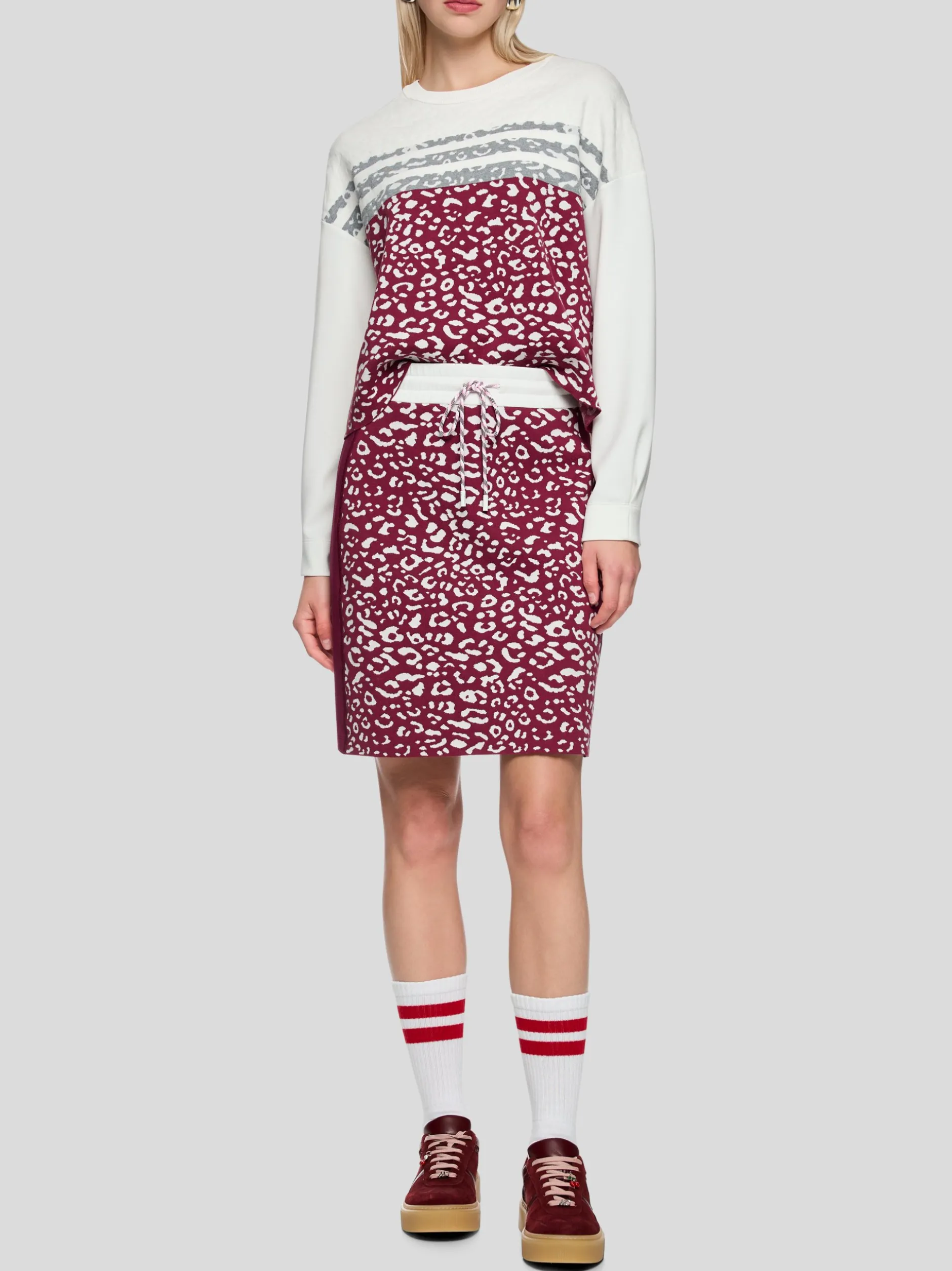 Marc Cain Damen Rock in rot