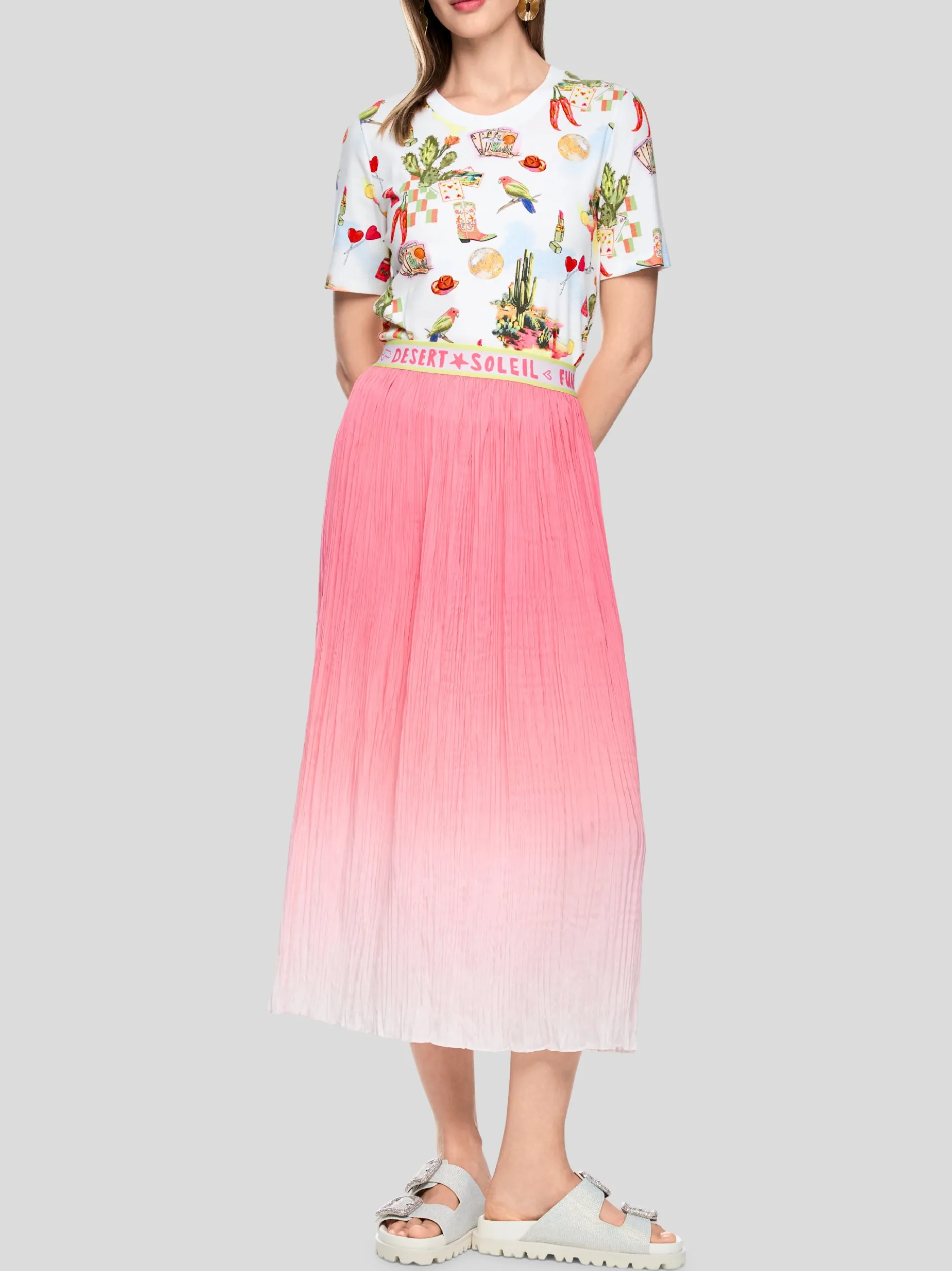 Marc Cain Damen T-Shirt in mehrfarbig