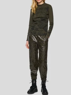 Marc Cain Damen T-Shirt in oliv