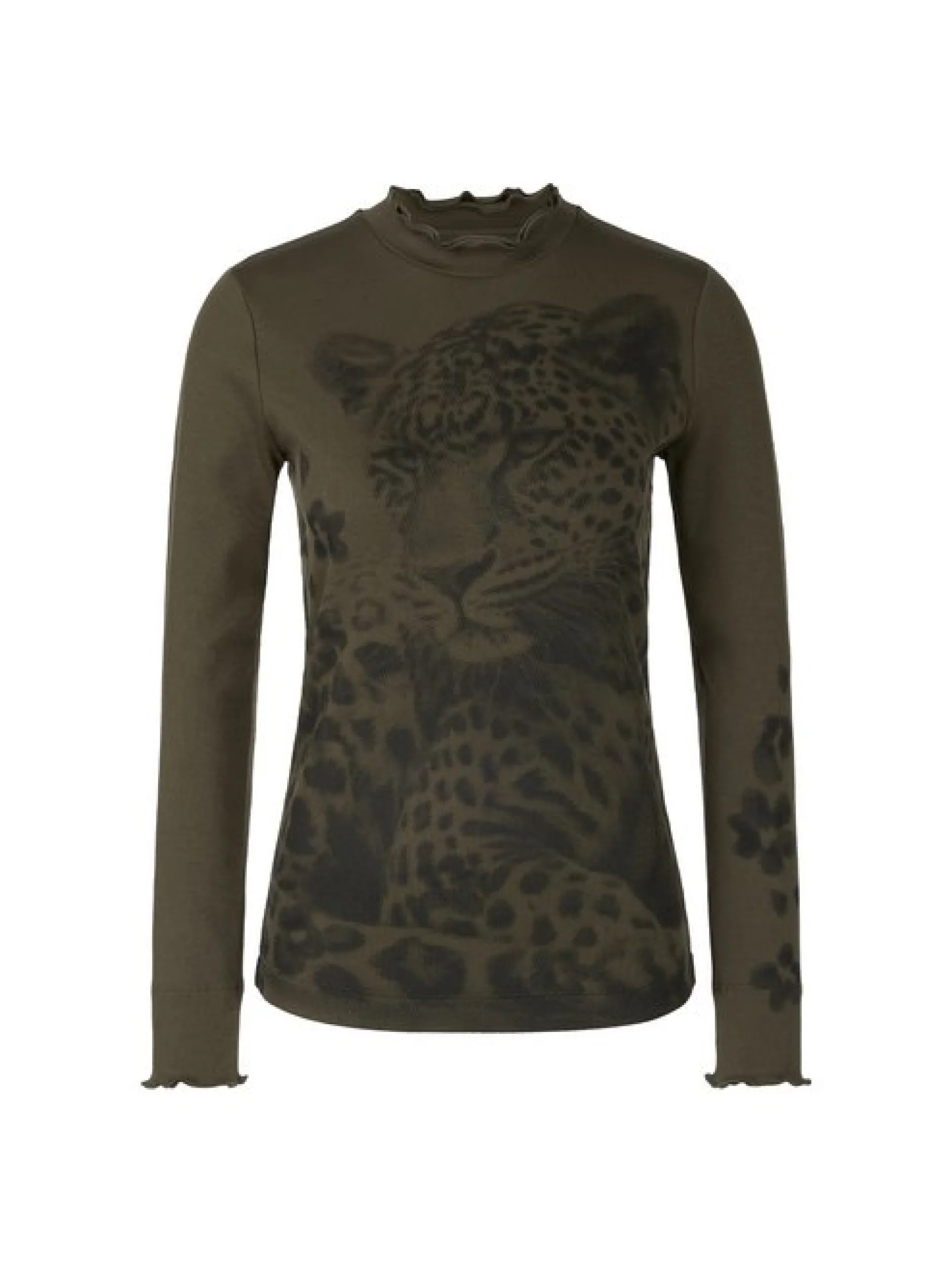 Marc Cain Damen T-Shirt in oliv