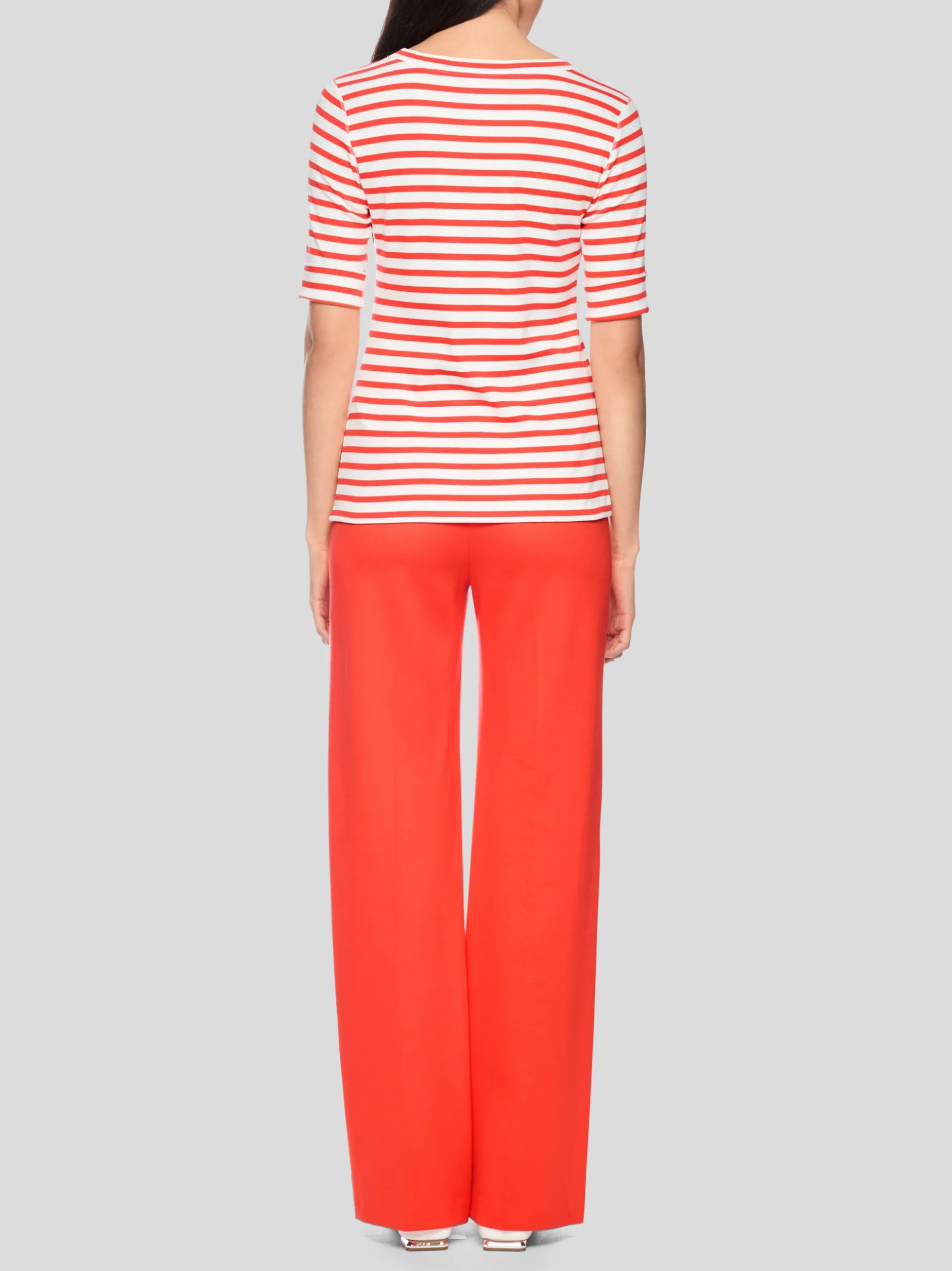 Marc Cain Damen T-Shirt in rot weiß