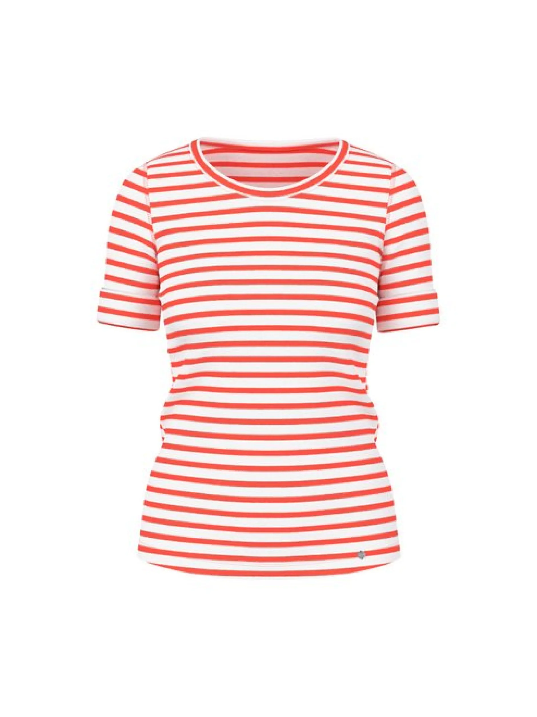 Marc Cain Damen T-Shirt in rot weiß