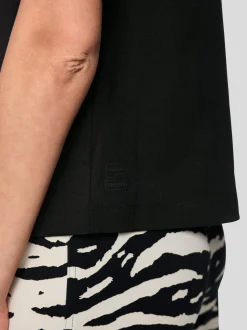 Marc Cain Damen T-Shirt in schwarz