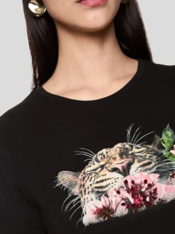 Marc Cain Damen T-Shirt in schwarz