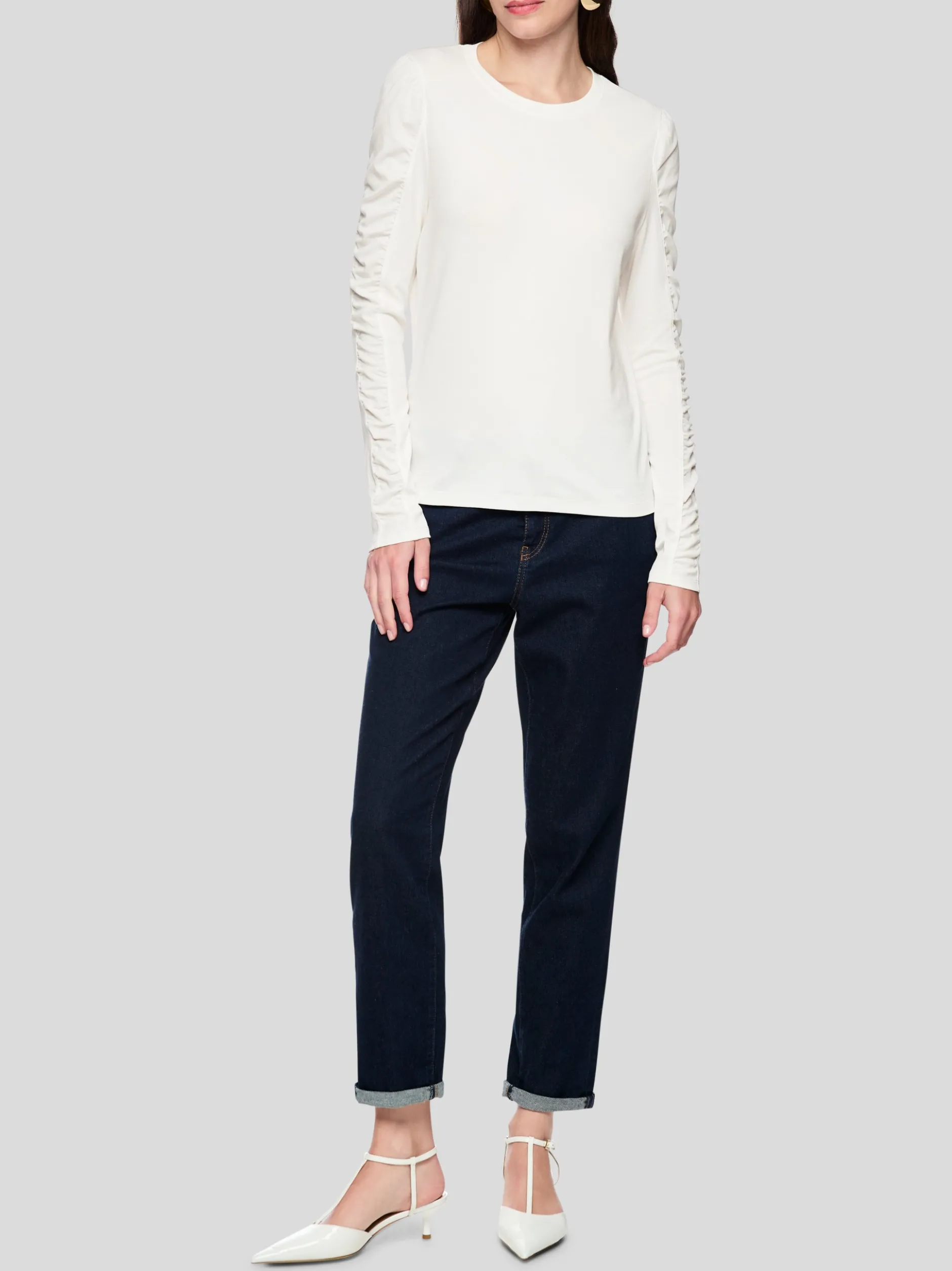 Marc Cain Damen T-Shirt in weiß