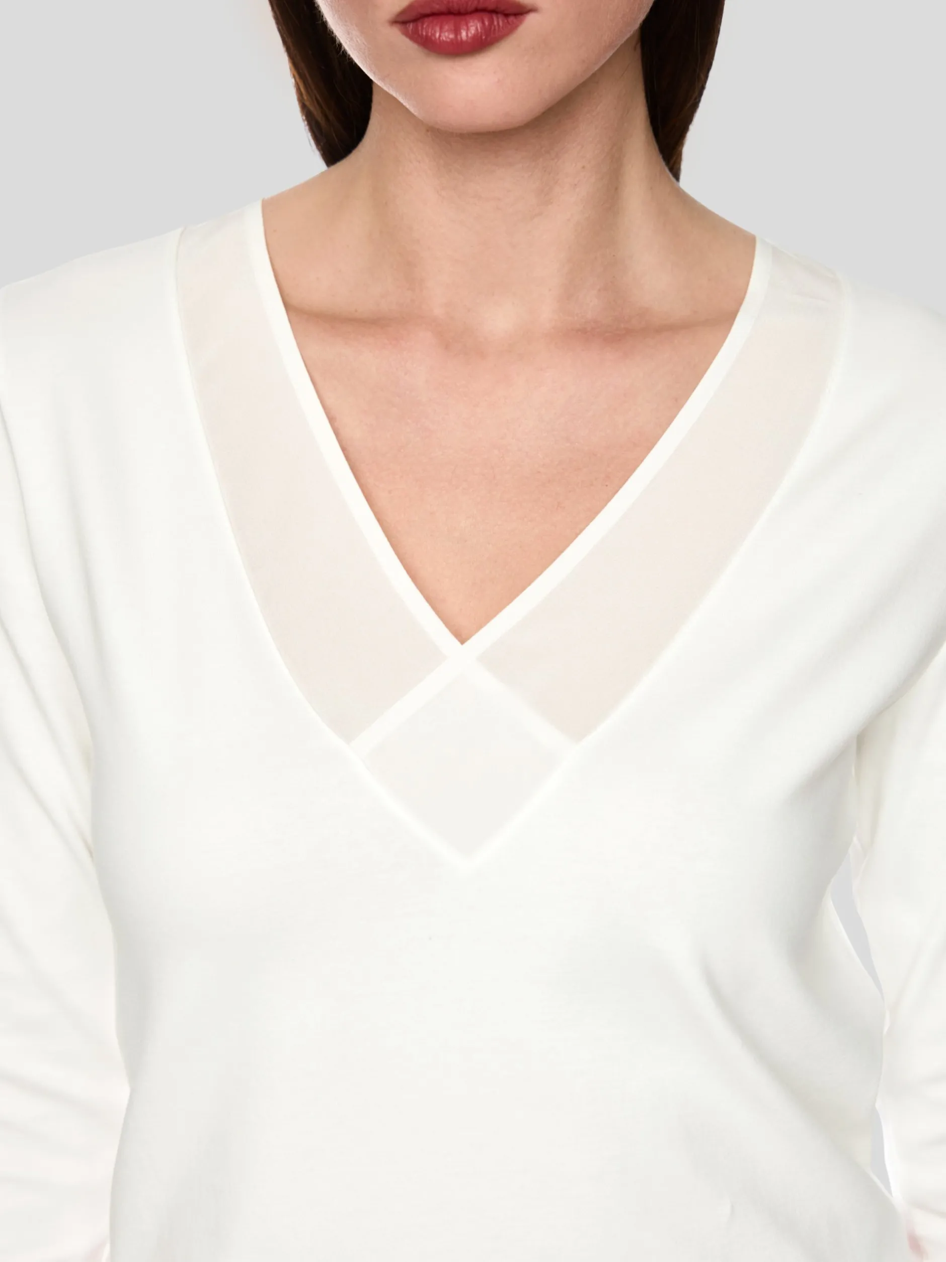 Marc Cain Damen T-Shirt in weiß