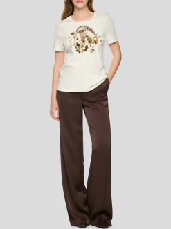 Marc Cain Damen T-Shirt in weiß mehrfarbig