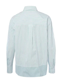 Marc Cain Sports Damen Hemdbluse in weiß grün