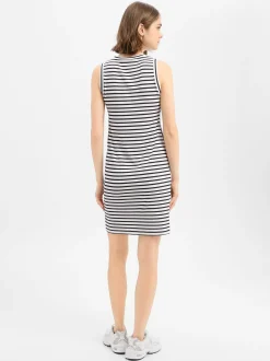 Marc Cain Sports Damen Jerseykleid in blau weiß