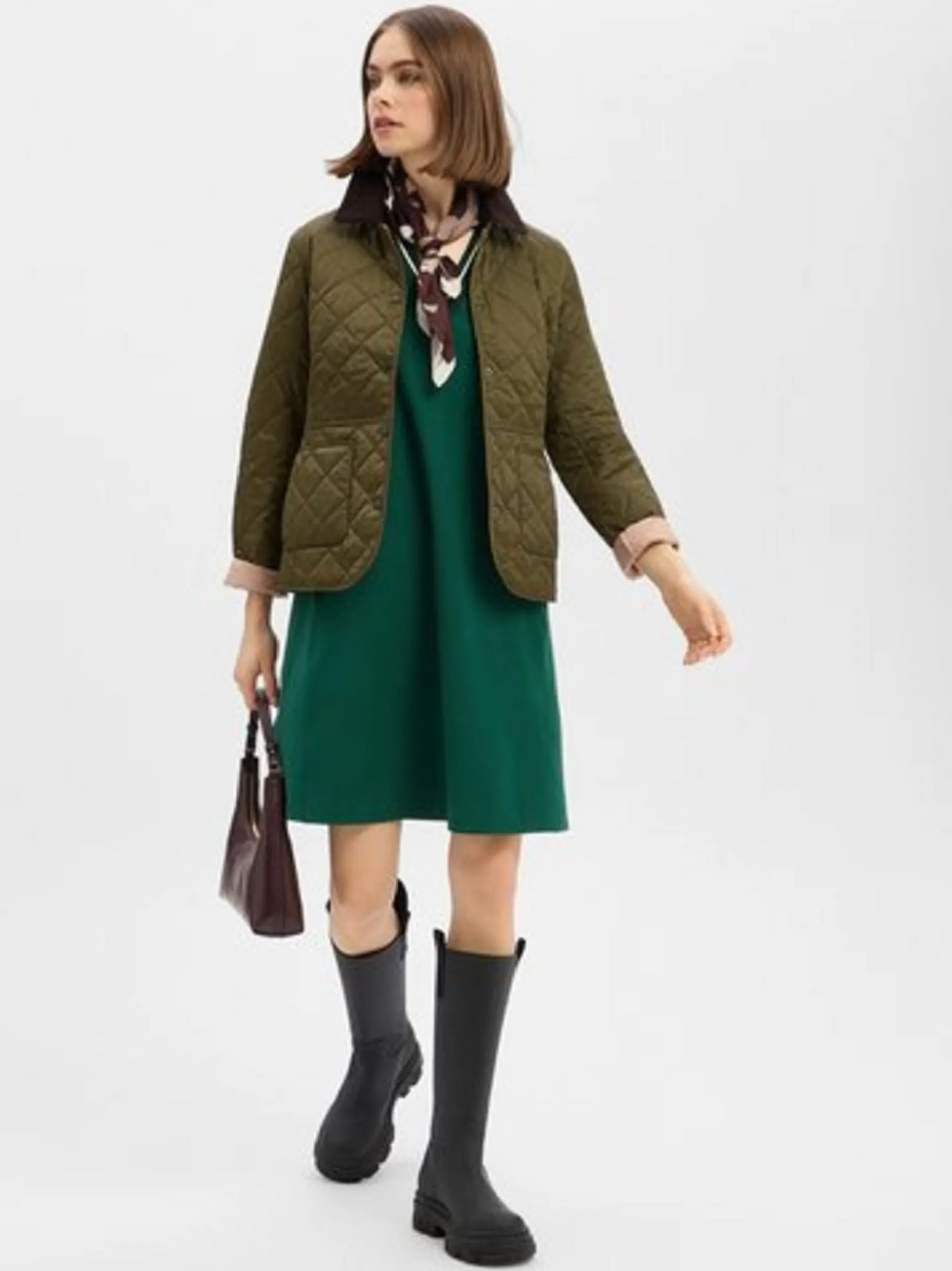 Marc Cain Sports Damen Kleid in grün - Ärmel: Halbarm